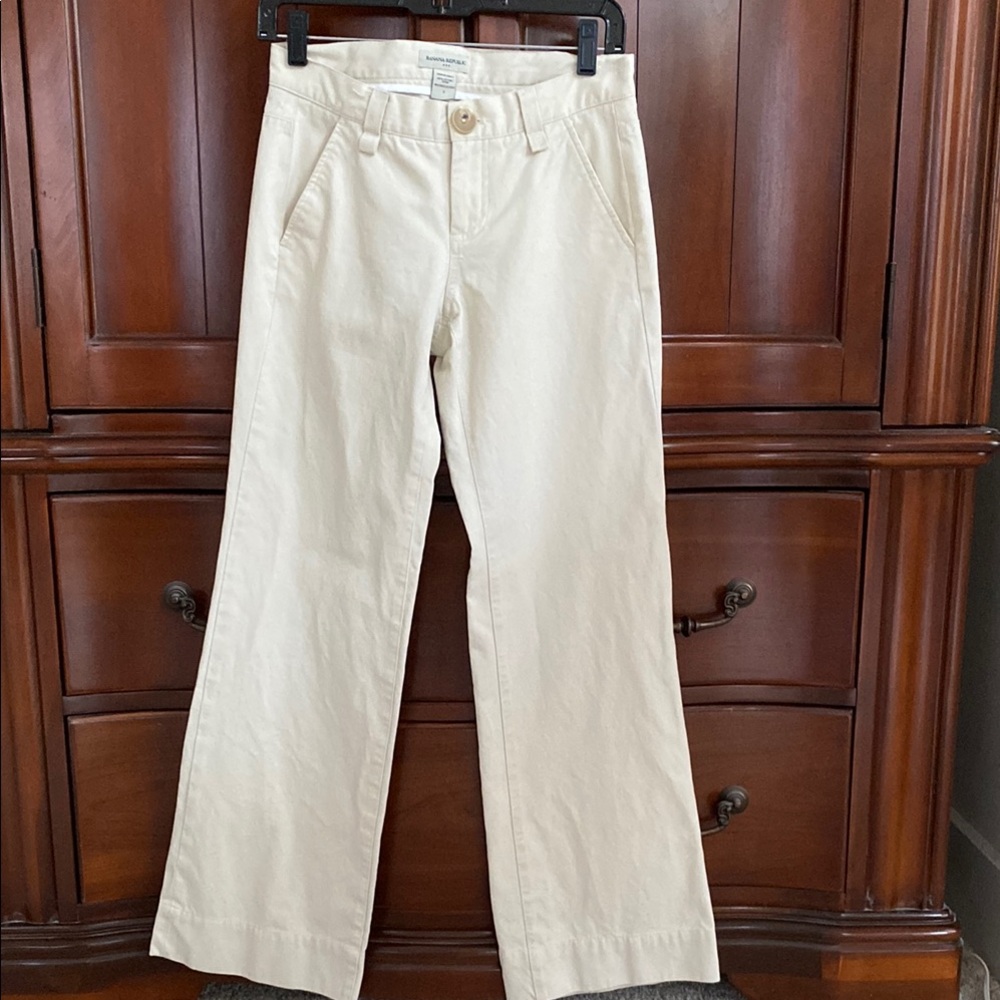 Banana Republic Cream Trousers